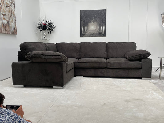 Ascot Left Hand Corner Sofa - Linen Grey