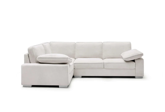 Ascot Left Hand Corner Sofa - Linen Cream