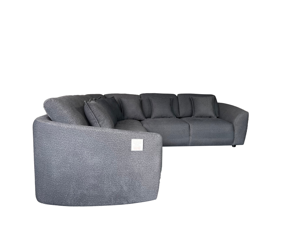 Bronte 5 Seater Modular Corner Grey