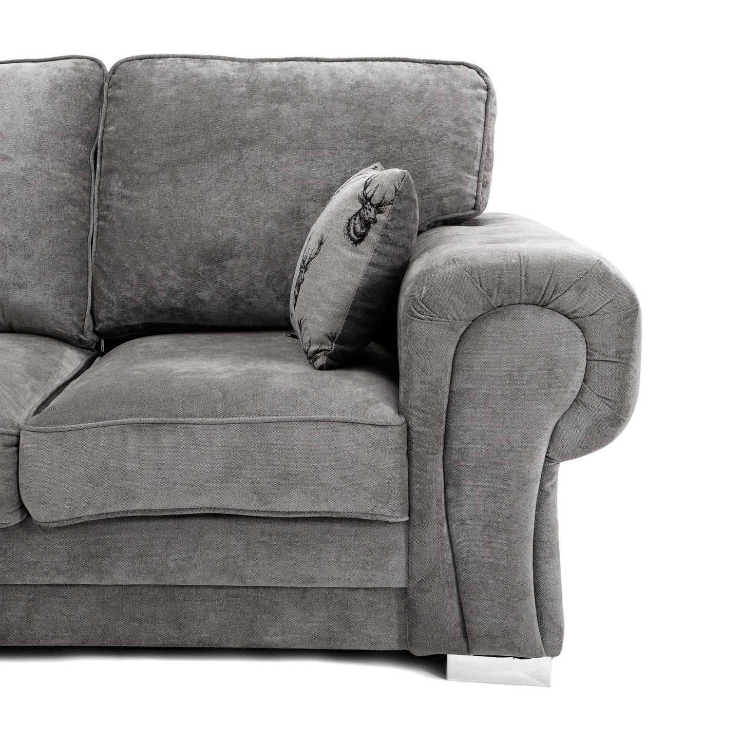 Verona Full Back 2 Seater Sofa Grey