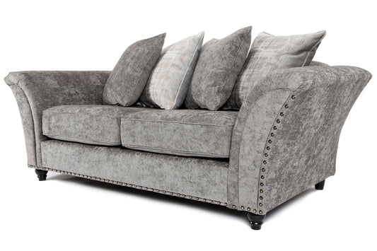 Cambridge Scatter Back 3 Seater Sofa Alaska Platinum
