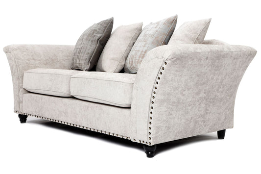 Cambridge Scatter Back 3 Seater Sofa Alaska Silver