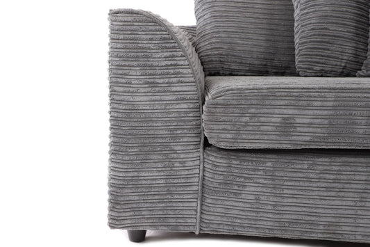 Byron LH Corner Sofa Grey Cord