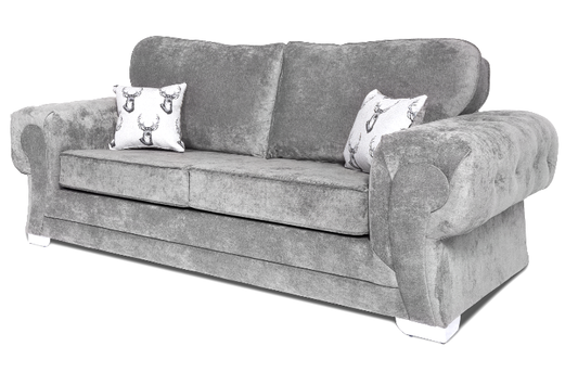 Verona Full Back 3+2 Seater Sofa Set Grey
