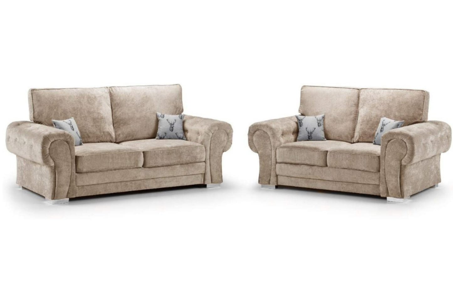 Verona Full Back 3+2 Seater Sofa Mink