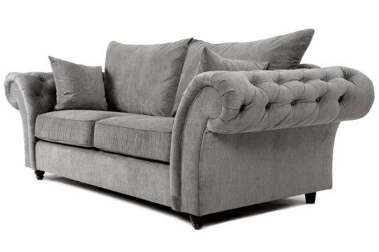 Windsor Full Back 3 Seater Sofa Grey
