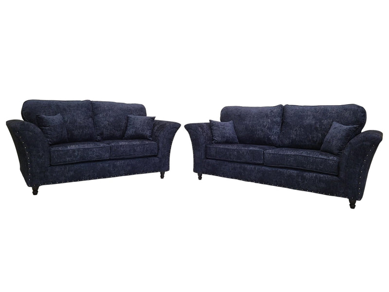 Cambridge Full Back 3 + 2 Seater Sofa Set Alaska Midnight Blue