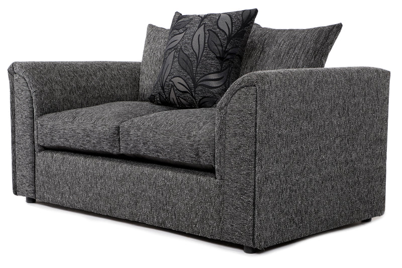 Byron 2 Seater Sofa Black Dundee