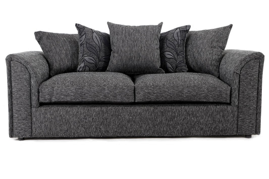 Byron 3 Seater Dundee Black