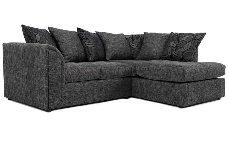 Byron RH Corner Sofa Black Dundee