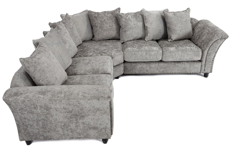 Cambridge Scatter Back Large Corner 2C2 Sofa Alaska Platinum