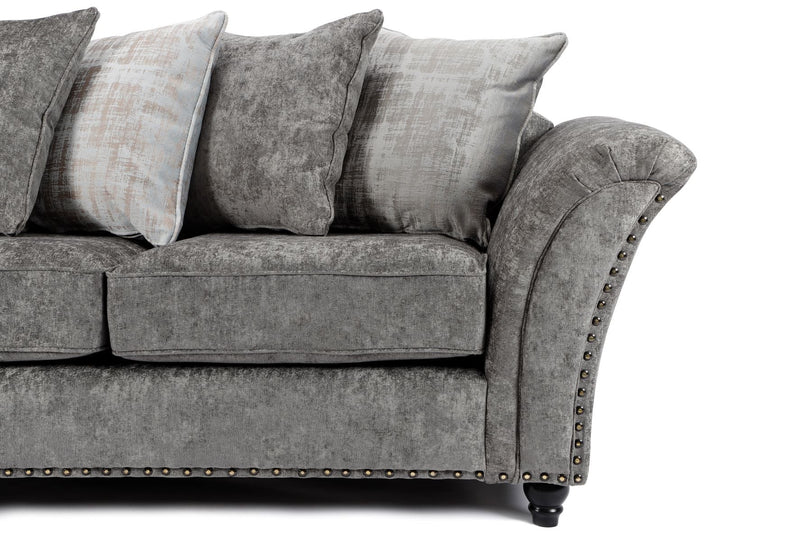 Cambridge Scatter Back 3 Seater Sofa Alaska Platinum