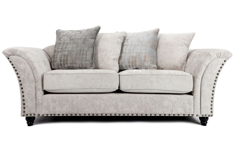 Cambridge Scatter Back 3 Seater Sofa Alaska Silver