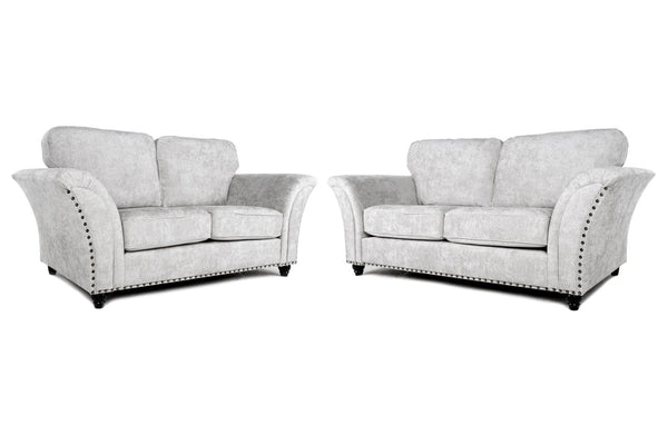 Cambridge Full Back 3 + 2 Seater Sofa Set Alaska Silver