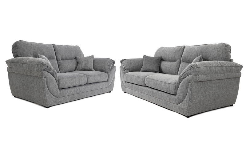 Chloe Full Back 3 + 2 + 1 Seater Sofa Florida Grey