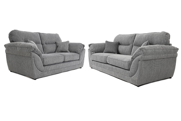 Chloe Full Back 3 + 2 Seater Sofa Florida Grey