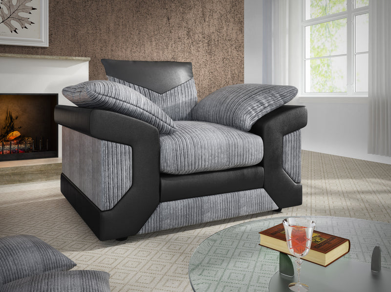 Dino Armchair Black/Grey