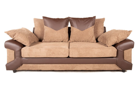 Dino 3 Seater Sofa Brown/Mocha Cord
