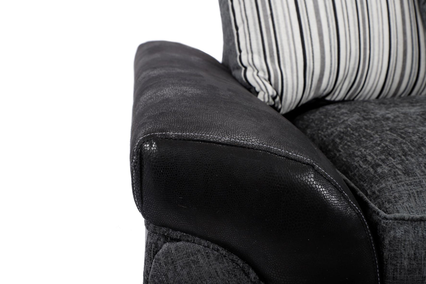Matinee 3 Seater Sofa Black/Grey Carlton