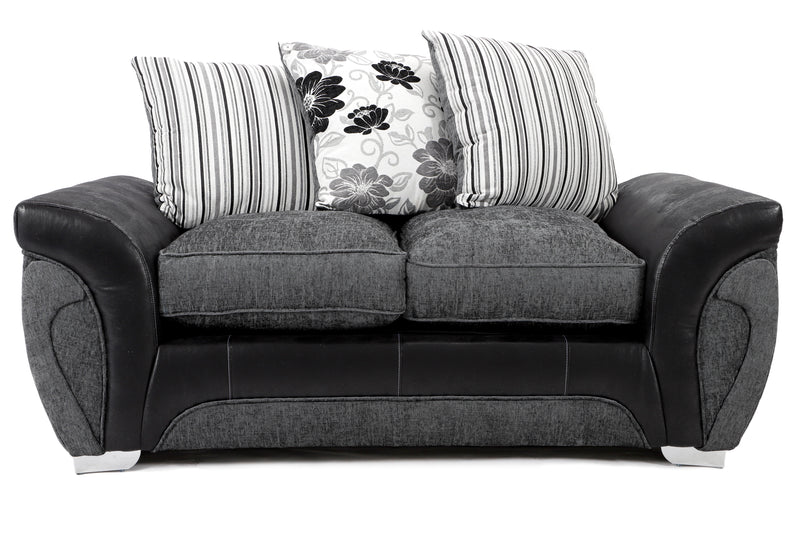 Matinee 3+2 Seater Sofa Set Black/Grey Carlton