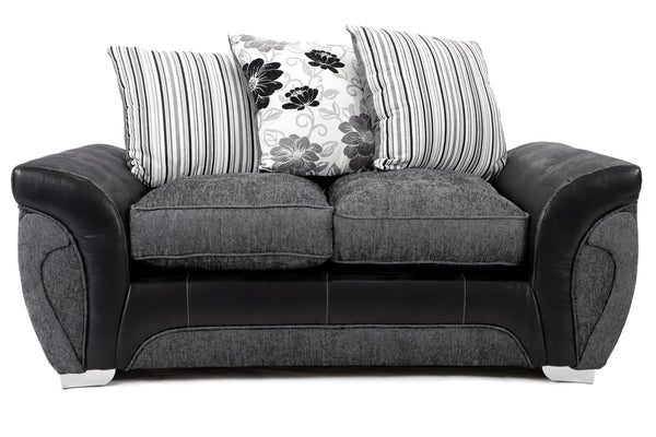 Matinee 2 Seater Sofa Black/Grey Carlton