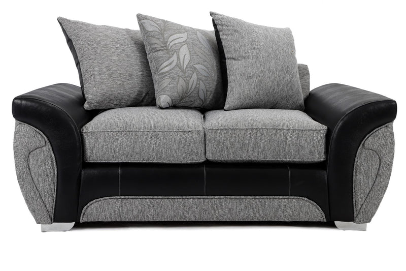 Matinee 3+2 Seater Sofa Set Black/Silver Dundee