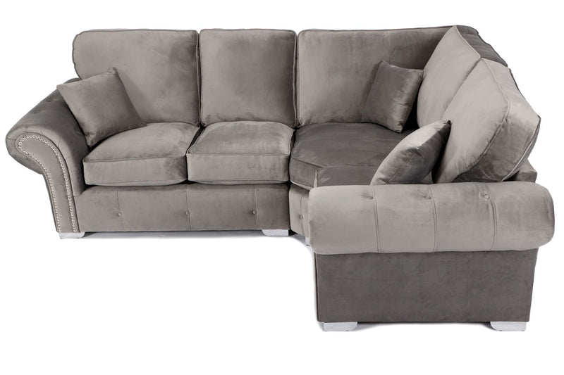 Oakland 2C1 Corner Sofa in Plush Grey