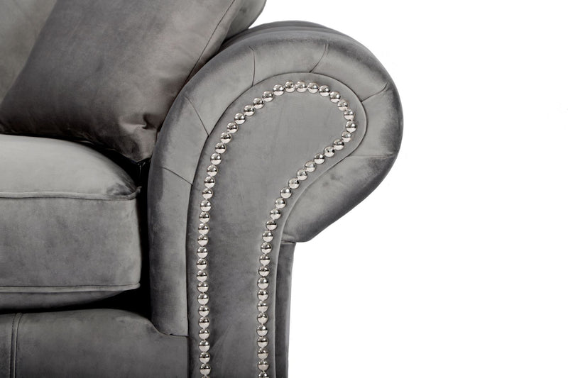 Oakland Armchair Plush Grey