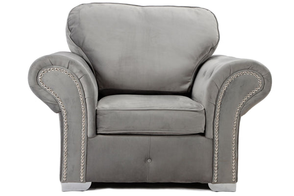 Oakland Armchair Plush Grey