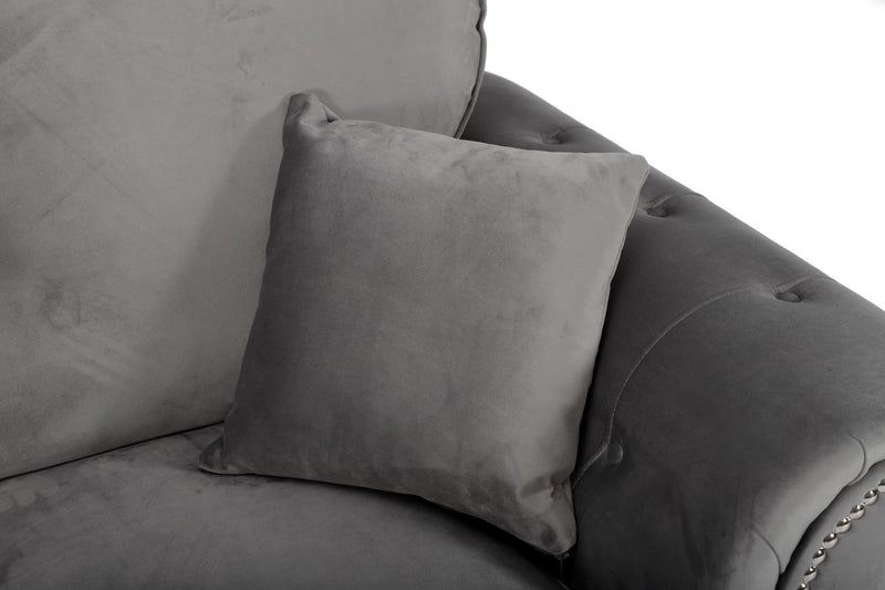 Oakland Armchair Plush Grey