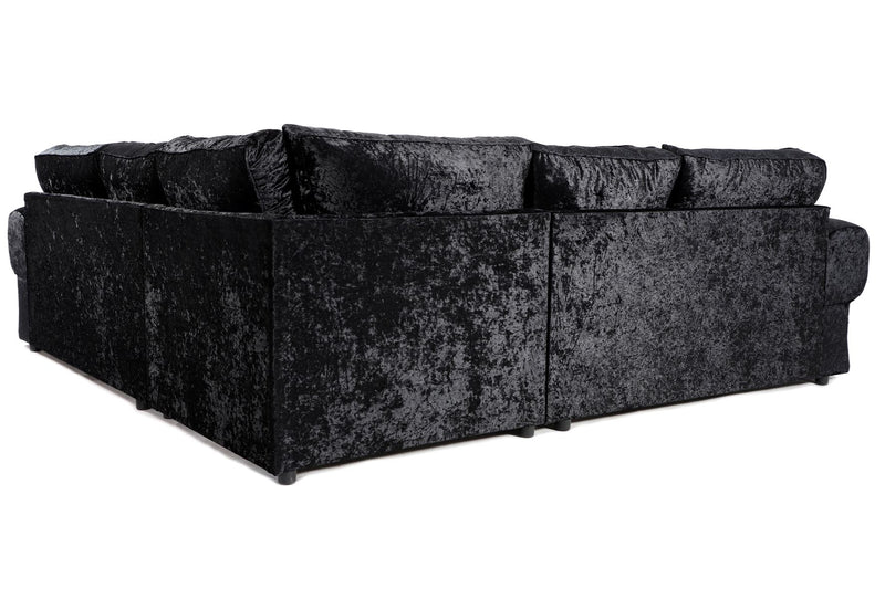 Tangent Large Corner 2C2 Sofa Black Shimmer