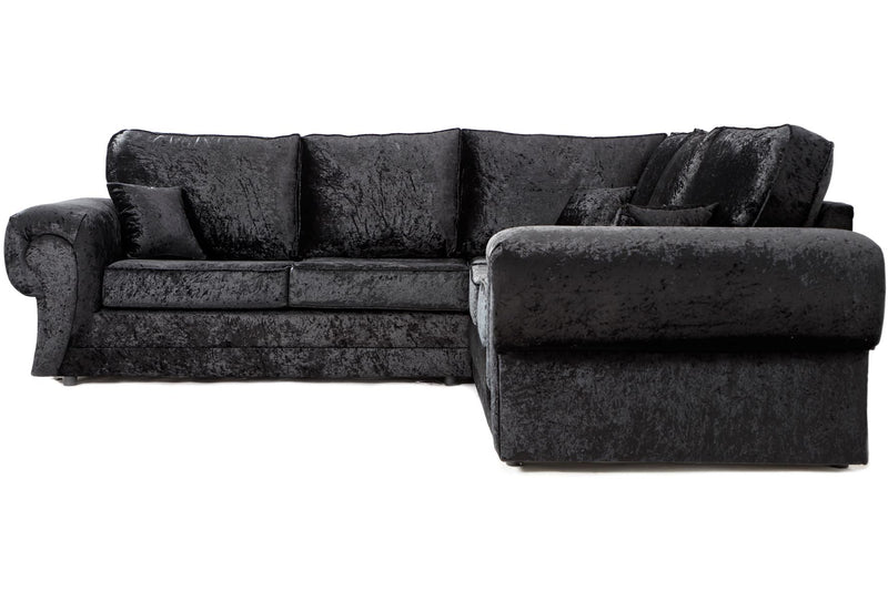 Tangent Large Corner 2C2 Sofa Black Shimmer