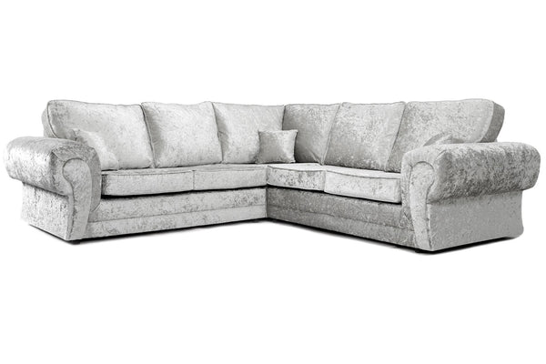 Tangent Large Corner 2C2 Sofa Silver Shimmer