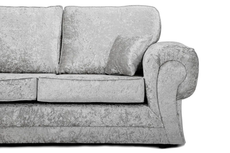 Tangent Large Corner 2C2 Sofa Silver Shimmer