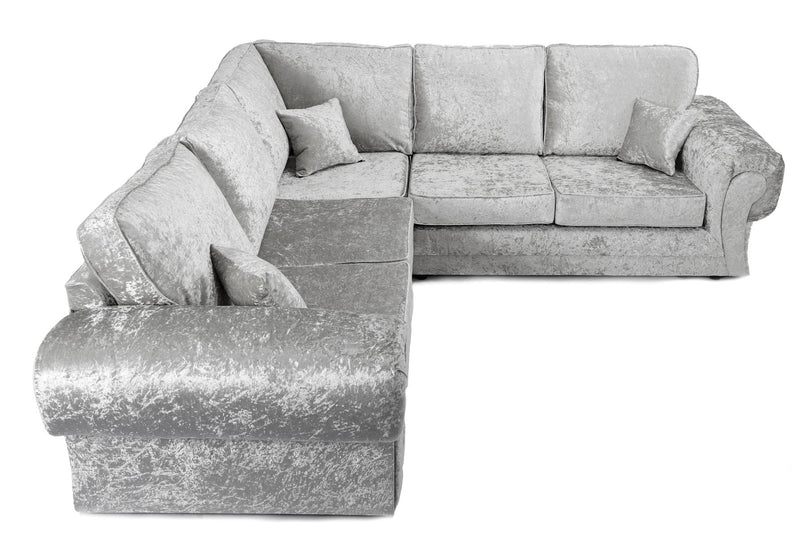 Tangent Large Corner 2C2 Sofa Silver Shimmer