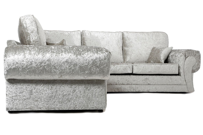 Tangent Large Corner 2C2 Sofa Silver Shimmer