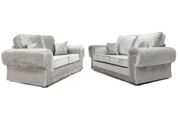 Tangent 3 + 2 Seater Sofa Shimmer Silver