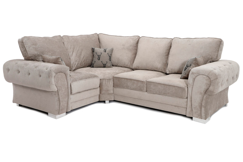 Verona Full Back Left Hand Corner 1C2 Sofa Mink