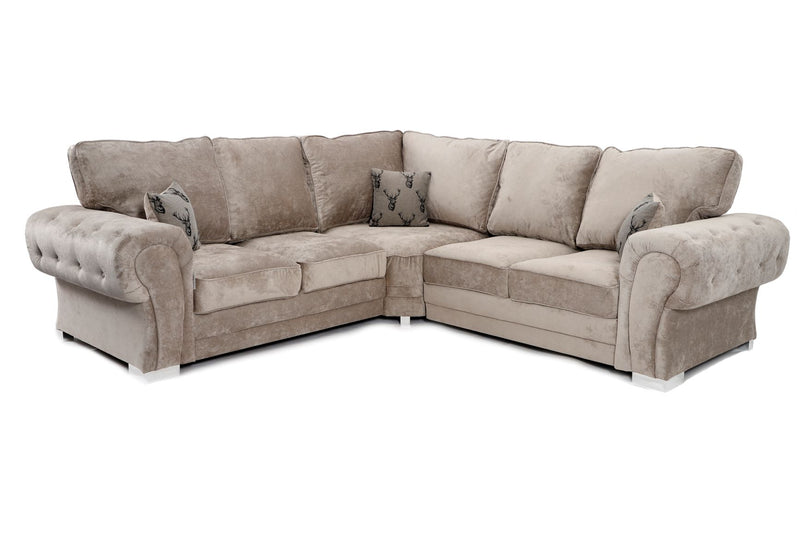 Verona Full Back 2C2 Corner Sofa Mink