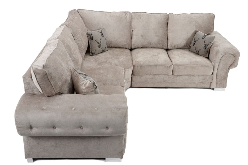 Verona Full Back 2C2 Corner Sofa Mink