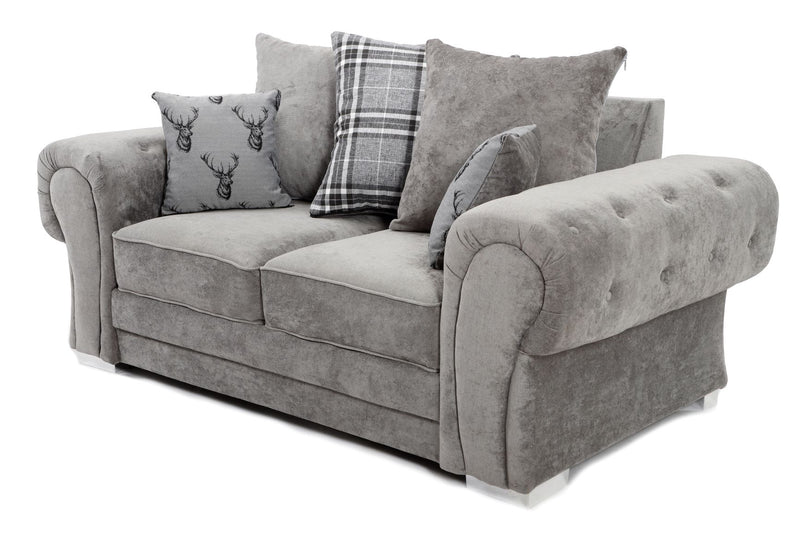 Verona Scatter Back 2 Seater Sofa Grey