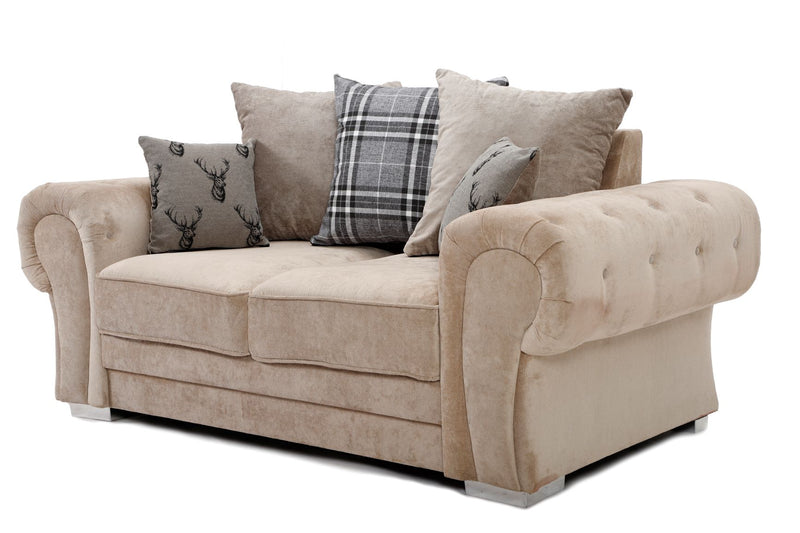 Verona Scatter Back 3+2 Seater Sofa Set Mink