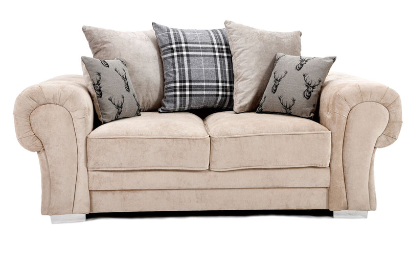 Verona Scatter Back 2 Seater Sofa Mink