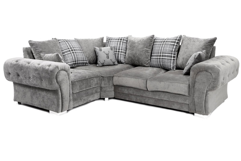 Verona Scatter Back Left Hand Corner 1C2 Sofa Grey