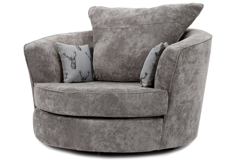 Verona Swivel Chair Grey