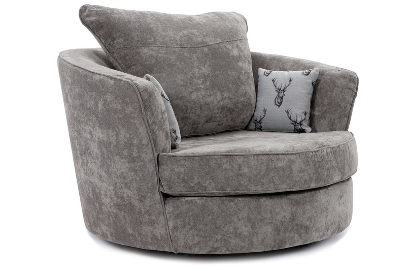 Verona Swivel Chair Grey