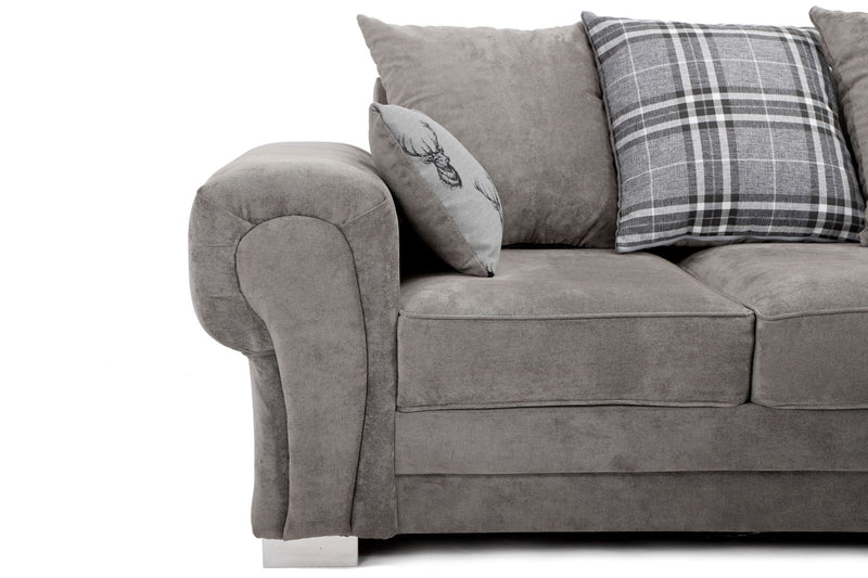 Verona Scatter Back Right Hand Corner 2C1 Sofa Grey