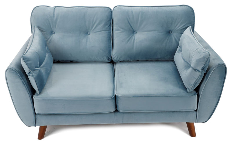 Zinc 2 Seater Sofa Plush Sky