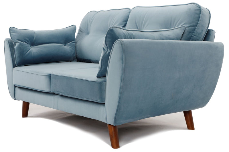 Zinc 2 Seater Sofa Plush Sky