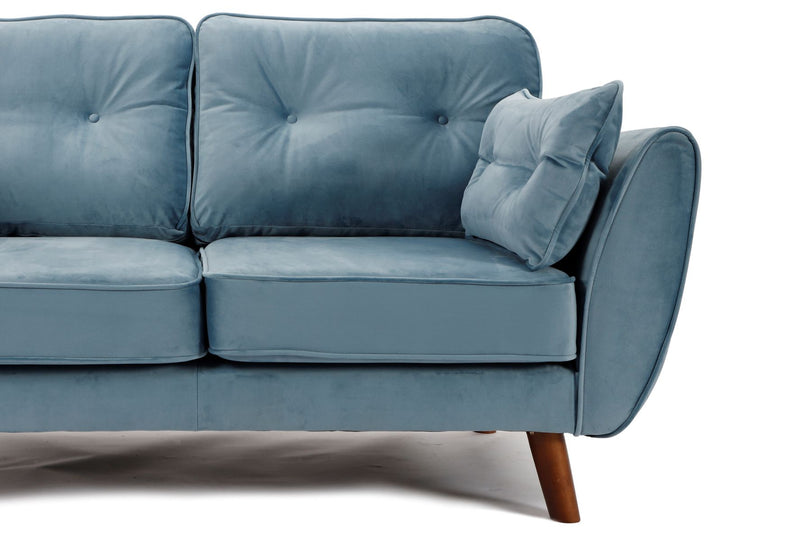 Zinc 2 Seater Sofa Plush Sky